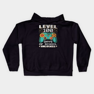 100 Days School Video Gamer 100th Day Teacher Student Kids Kids Hoodie